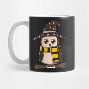 Cute Brown Owl In Witch Costume Mug